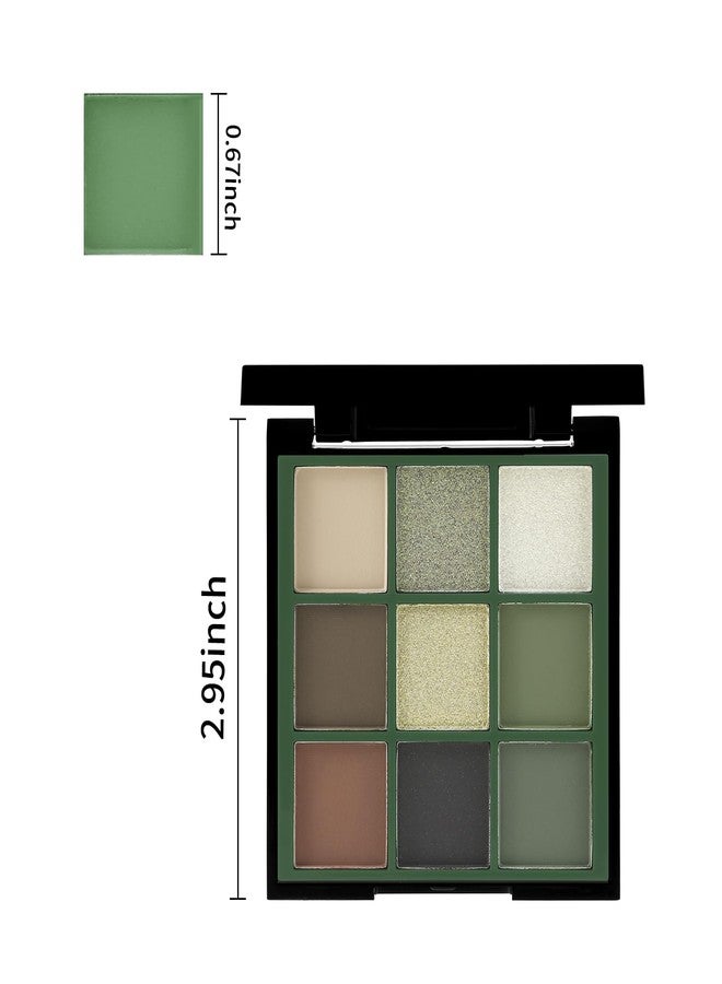 Boobeen Nude Eyeshadow Palette - Matte and Shimmer Makeup, Highly Pigmented Creamy Eye Shadow Powder, Create a Neutral Eye Look, Long Wearing，Easy to Build Dramatic Glamour Looks (Green) - Image 5